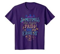 Disney Pocahontas Right Path Quote T-Shirt, Youth, Purple, 3T
