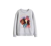 Disney Pocahontas Silhouette Kids Sweatshirt, Athletic Heather in Light Grey | Size: 9-11 Years Disney Light Grey 9-11 Years