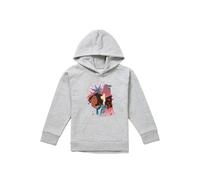 Disney Pocahontas Silhouette Youth Kids Pull-Over Hoodie, Athletic Heather in Grey | Size: 9-11 Years Disney Grey 9-11 Years