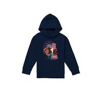 Disney Pocahontas Silhouette Youth Kids Pull-Over Hoodie, Navy | Size: 9-11 Years Disney Navy 9-11 Years