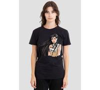 Disney Women's Pocahontas Sketch T-Shirt, Black | Size: 2XL Disney Black 2XL