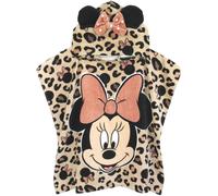 Disney Minnie Mouse Girl’s Towel Poncho | Kids Pink Hooded Beach Towel | Children’s Bath Time Towel with 3D Ears & Bow Hood | Pink Gift