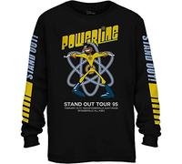 Disney Powerline Goofy Stand Out Tour Long Sleeve Mens T-Shirt(Black,X-Large)