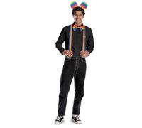 Disney Pride Mickey Mouse Costume, Official Disney Costume Kit with Mikey Ears Headpiece, Adult Size (S/M)