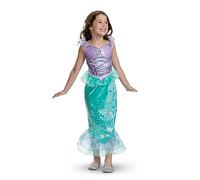 Disney Princess 100th Anniversary Ariel Fancy Dress for Kids, Official Disney by Disguise, Beautiful Shimmer Detailing, Adorable Details, for Girls Ages 3-4, 4-6 & 7-8 Years