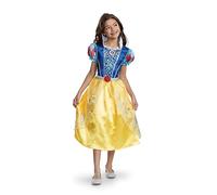 Disney Princess 100th Anniversary Snow White Fancy Dress for Kids, Official Disney by Disguise, Beautiful Shimmer Detailing, Adorable Details, for Girls Ages 3-4, 4-6 & 7-8 Years