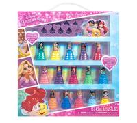 Disney Princess 15 Piece Water Based Nail Polish with 3 Toe Spacers| Quick Dry P