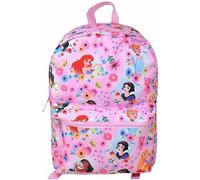Disney Princess 16" Backpack with All Over Print, Pink Floral Design