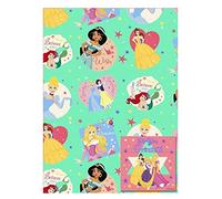 Disney Princess 2 Sheets of Gift Wrap and 2 Gift Tags