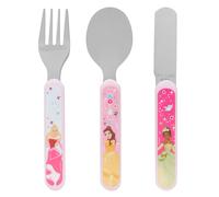 Disney Princess 3 Piece Cutlery Set - Metal, Reusable Children's