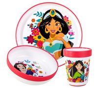 Disney Princess 3pcs Reusable Bicolor Kids Dinner Tableware Set
