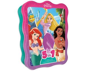 Disney Princess 5 in 1 Activity Tin