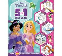 Disney Princess: 5 in 1 Colouring: (With dot-to-dot, colour-by-numbers, copy colouring, and more!)