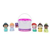 Disney Princess - 5 Piece Bath Squirter Bucket Set -Bath Toys for Baby and Toddlers - Includes Organizer Bucket - Store Bath Time Water Toys
