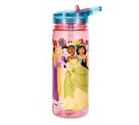 Disney Princess 580ml Kids Water Bottles with Straw - School Drinks Bottle