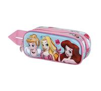 Disney Princess Adorable-3D Double Pencil Case, Blue, 22 x 9.5 cm
