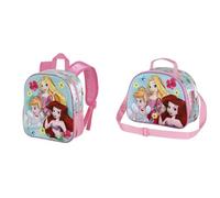 Disney Princess Adorable - Small 3D Backpack + 3D Lunch Bag