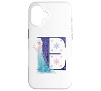 Disney Princess Alphabet Monogram Frozen Letter E for Elsa Case for iPhone 16