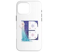 Disney Princess Alphabet Monogram Frozen Letter E for Elsa Case for iPhone 16 Pro Max