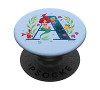 Disney Princess Alphabet Monogram Mermaid Letter A for Ariel PopSockets Adhesive PopGrip
