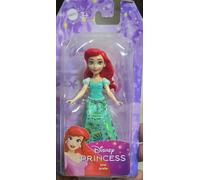 Disney Princess Ariel Little Doll - Inspired by the Little Mermaid - 9 cm Moving Mini Doll with Removable Soft Fabric Skirt