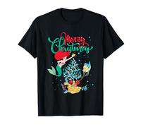 Disney Princess Ariel Merry Christmas T-Shirt