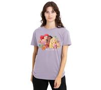 Disney Princess Ariel, Moana, Rapunzel Ready for Whatever Ladies T Shirt, Lavendar, Medium