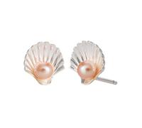 Disney Princess Ariel Shell Earrings - Silver
