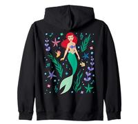 Disney Princess Ariel The Little Mermaid Collage Portrait Zip Hoodie