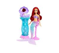 Mattel Disney Princess Toys, Ariel Vanity Pop Mermaid Fashion Doll with Removable Tail & Vanity with 5 Repeatable Pop-Up Surprises & 5 Accessories, JBF86