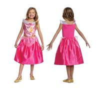 DISGUISE DISK140599L Disney Princess Aurora Basic Plus T Bella Fancy Dress Costume, Girls, Cartoon, Pink, 5-6 Years S