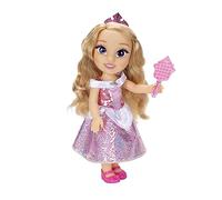 Disney Princess Aurora Fashion Doll, 14” / 35cm Tall Doll with Royal Reflection Eyes Includes Shimmery Platinum Holofoil Printed Removable Dress, Shoes, Tiara and Brush, Perfect for Girls Ages 3+