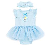Disney Princess Baby Cosplay Bodysuit with Skirt and Headband Sizes 0-24 Months Pastel Blue Cinderella 18 Months