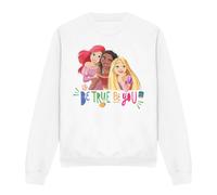 Disney Princess Be True, Be You Ariel, Moana, & Rapunzel Sweatshirt White | Size: Small Disney Princess White S