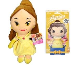 Disney Princess Beauty & The Beast Super Soft Gift Quality Plush - 14" 36cm Belle & Funko Popsies Figure - Twin Pack