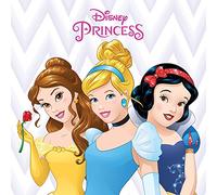 Disney Princess Belle, Cinderella and Snow White 40 x 40cm Canvas Prints, Polyester, Multi-Colour, 40x40x3.2 cm