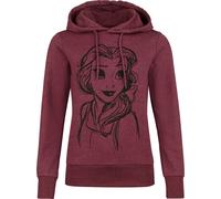 Disney Princess Belle Hoodie mottled red S