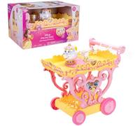 Disney Princess Belle Tea Party Cart | Officially Licensed by Jakks Pacific, Inspired by Beauty and the Beast, Fun Roleplay Toy for Girls