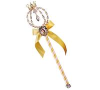 Disney Princess Belle Wand Costume Accessory, by Disguise, Features Jewel Design with Yellow Bow and Handle and Character Brooch, Pair with Disguise Dress Up