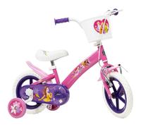 Toimsa Disney Princess 12" Bicycle, with Stabilisers and Basket for Ages 3-5
