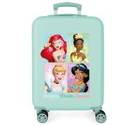 Disney Princess Children's Hard Case Combination Lock Side 4 Wheels Hand Luggage is Made of ABS, a Rigid and Lightweight Material., The Little Mermaid, One Size, Suitcase 55