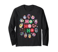 Disney Princess Christmas Ho Ho Ho Winter Holiday Portraits Long Sleeve T-Shirt