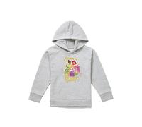 Disney Princess Christmas Season Of Giving Ariel, Tiana Youth Kids Pull-Over Hoodie, Athletic Heather in Grey | Size: 9-11 Years Disney Grey 9-11 Years