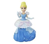Disney Princess Cinderella Collectible Doll With Glittery Blue-And-White One-Clip Dress, Royal Clips Fashion Toy for 3-year-olds and up