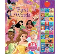Disney Princess Cinderella, Moana, Rapunzel, and More! - First Words: Point, Match, Listen, and Learn! 30-Button Sound Book - PI Kids (Play-A-Sound)