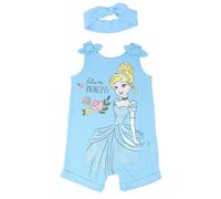 Disney Princess Cinderella Toddler Girls Sleeveless Romper & Headband Cinderella 5T