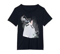 Disney Princess Cinderella Vintage Once Upon a Time T-Shirt, Women's Plus, Black, 5X