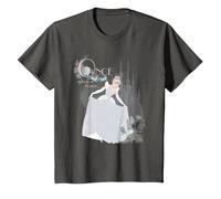 Disney Princess Cinderella Vintage Once Upon a Time T-Shirt, Youth, Asphalt Grey, Small