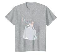 Disney Princess Cinderella Vintage Once Upon a Time T-Shirt, Youth, Heather Grey, Small