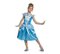 Disney Princess Official Classic Cinderella Costume Kids, Fairy Tale Princess Dress Up for Kids 5-6 Years